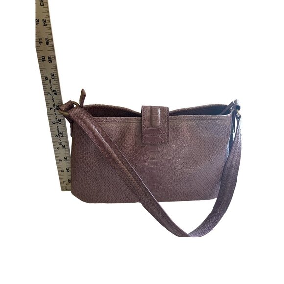 Worthington Lavender Reptile Print Shoulder Bag - Picture 2 of 10